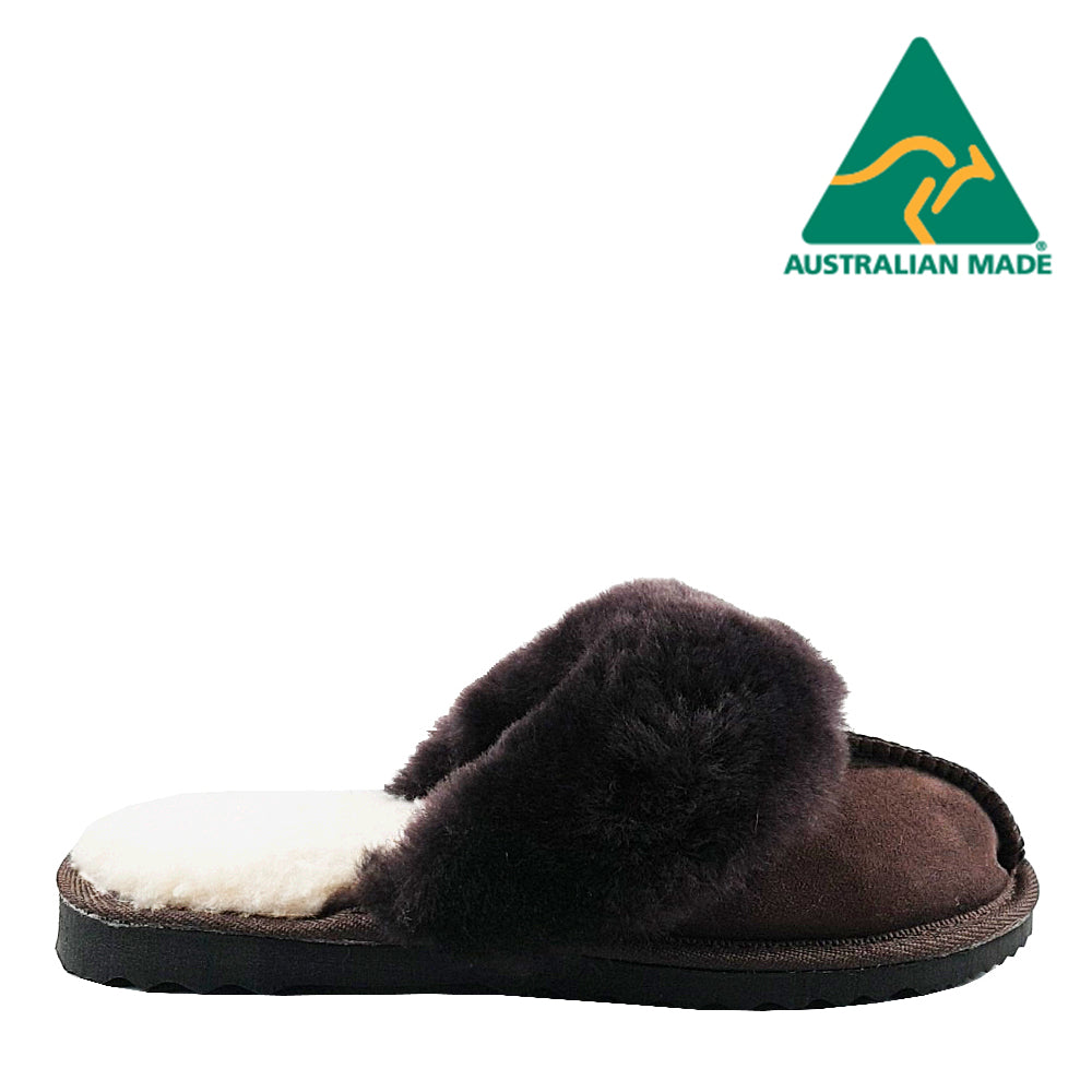 Wool discount scuff slippers